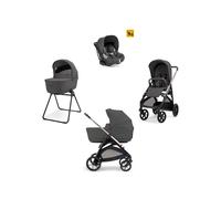 Aptica system quattro - marble grey con telaio palladio e seggiolino auto darwin infant - inglesina