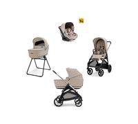 Aptica System Quattro - Vicuna Beige con telaio Palladio e seggiolino auto Darwin Infant - Inglesina