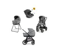 Aptica XT System Quattro - Canyon Grey con telaio Black e seggiolino auto Darwin Infant Recline EVO - Inglesina
