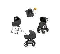 Aptica XT System Quattro - Magnet Grey con telaio Nero e seggiolino auto Darwin Infant Recline - INGLESINA