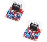AptoFun 2x Modulo Driver Motore L298N Dual H Bridge DC Stepper | Compatibile con Arduino UNO Mega Smart Car Robot | Tensione logica 5V | Dissipatore e Diodi di Protezione