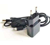 AptoFun Caricatore USB da 5 V 2 A + Cavo di Alimentazione USB/Tipo C con Pulsante on/off, per Raspberry Pi 4B, Micro:Bit e Anche Smart Phone con interfaccia di Tipo C