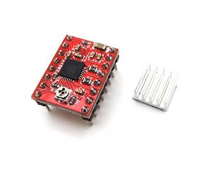 AptoFun StepStick Motor Driver A4988 / Stepper Motor Driver A4988 with Heat Sink for RepRap 3D Printer Compatible with Arduino (with 2 oz Copper PCB for Improved Heat Dissipation, Max 2A)