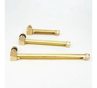 ApuaVireo&Co 1 indicatore di livello del liquido dell'olio, 1/4" 3/8" 1/2" BSP M12 M14 in ottone, vetro spia, torni(125mm,M12x1.5mm)