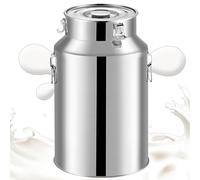 ApuaVireo&Co 201 Secchio for il trasporto del latte in acciaio inossidabile Secchio for il latte in acciaio inossidabile Bidoni for il latte Contenitore for il trasporto del latte agricolo(14L)