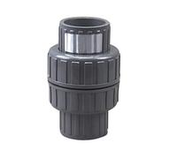 ApuaVireo&Co 32 mm 40 50 63 mm PVC One Way Non Return Check Valve Pipe Fitting For Garden Irrigation Aquarium Fish Tank Aaapter, 1pcs(Inner Dia.32mm)