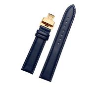 ApuaVireo&Co Cinturino for orologio in vera pelle for uomo e donna, accessori for orologi(Blue gold,16 mm)