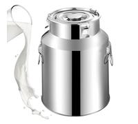ApuaVireo&Co Contenitore for il trasporto del latte in acciaio inossidabile 201, contenitore for il trasporto del latte, secchio for il trasporto del latte for impieghi gravosi(5L)