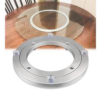ApuaVireo&Co Cuscinetto for giradischi in lega di alluminio, cuscinetto a sfere con base girevole for giradischi Lazy Susan in lega di alluminio argento, dimensioni multiple(80Cm)