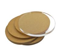 ApuaVireo&Co Fogli acrilici, pannelli in vetro acrilico, blocchi espositivi rotondi for basi di supporto, varie dimensioni, spessore 6 mm(Diameter:8cm(5pcs))