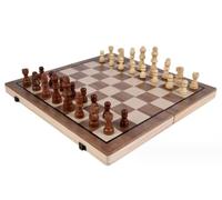 ApuaVireo&Co Giochi Scacchi Internazionali Set di Pezzi degli Scacchiera in Legno Alta Qualità da Viaggio Portatile Professionali