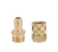 ApuaVireo&Co Kit adattatore a innesto rapido M22 con dado esagonale scanalato, confezione da 6, for pistola e tubo flessibile for idropulitrice ad alta pressione(M2214 Set)