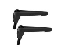 ApuaVireo&Co Leva di serraggio regolabile con impugnatura M8, perno filettato maschio, manopole manuali, pulsante a cricchetto/filettatura incrociata, maniglia regolabile nera(M8*70-2pcs)