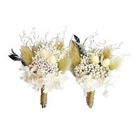 ApuaVireo&Co Pampas Grass, grande mini bouquet di fiori secchi, decorazione for matrimoni, fiori naturali conservati, erba della pampa for inviti, creazione di biglietti fai da te(L50,6PCS)