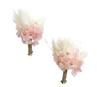 ApuaVireo&Co Pampas Grass, grande mini bouquet di fiori secchi, decorazione for matrimoni, fiori naturali conservati, erba della pampa for inviti, creazione di biglietti fai da te(L51,10pcs)