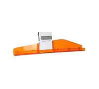 ApuaVireo&Co Scaffali a muro in acrilico Mensola da parete colorata, porta spezie trasparente montato a parete(Orange,90x5x16cm)