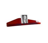 ApuaVireo&Co Scaffali a muro in acrilico Mensola da parete colorata, porta spezie trasparente montato a parete(Red,90x5x16cm)