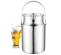 ApuaVireo&Co Secchio for latte in acciaio inossidabile 304, bricco for latte, contenitore for il trasporto del latte in fattoria con coperchio sigillato, brocca for latte resistente(5L)