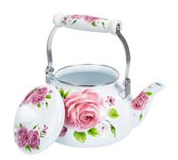 ApuaVireo&Co Smalto con motivo floreale a rose, bollitore da fornello, 2,5 l