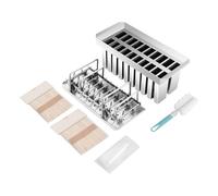 ApuaVireo&Co Stampo for ghiaccioli a spirale, stampo for ghiaccioli for uso domestico/commerciale, stampi for gelato con bastoncini di legno(20Pcs 115g/0.25lbs Flat Head Flat Plate)
