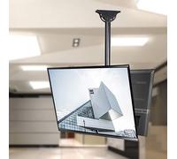 ApuaVireo&Co Supporto for TV a soffitto a 2 lati, altezza telescopica, supporto for TV sospeso a movimento completo, adatto alla maggior parte dei televisori LED 4K da 32-70 pollici