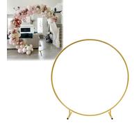 ApuaVireo&Co Supporto grande for arco a palloncino, supporto rotondo for fondale, supporto for arco a palloncino in metallo for fondale for matrimonio, 100 120 150 180 2000 240 cm(Gold,250cm)