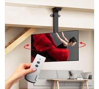 ApuaVireo&Co Supporto TV da soffitto regolabile, con telecomando, sollevamento TV con rotazione manuale a 360°, adatto a supporti TV motorizzati da 32-70 pollici(730-1730mm)