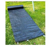 ApuaVireo&Co Tessuto Anti-erbaccia da Giardino da 1 m, Tessuto Anti-erbaccia degradabile, Pellicola pacciamante in plastica Nera for Uso agricolo, 1 Pezzo(1M Width)