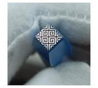 ApuaVireo&Co Timbri di design in metallo, acciaio al carbonio elettrolitico, set punzoni fai da te for timbri in blu for gioielli in legno e pelle