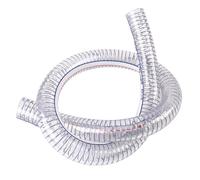 ApuaVireo&Co Tubo flessibile in filo d'acciaio PVC, tubo flessibile in filo d'acciaio for impieghi gravosi, tubo in filo trasparente PVC for condotti dell'aria, diametro interno 5 cm(Thickness:5mm)
