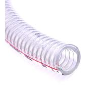ApuaVireo&Co Tubo in filo di acciaio in PVC, robusto filo di acciaio, tubo flessibile, tubo in filo trasparente in PVC per fusione industriale, spessore parete 5 mm (diametro interno: 48 mm)