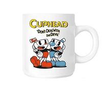 Apular Tazza da caffè Cuphead Videogame Cuphead Don't deal the devil divertente tazza da tè 325 ml