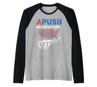Apush Me off A Cliff Umorismo AP US History Studenti Maglia con Maniche Raglan