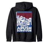 APUSH Survivor 2025 AP Exam per studenti Divertente Cool Trendy Felpa con Cappuccio