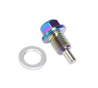 Aputoxz Accessorio 1 Set M12x1.25 Multicolore Magnetico Tappo di Scarico Olio Sump Pan Dado Bullone Vite con Guarnizioni Auto