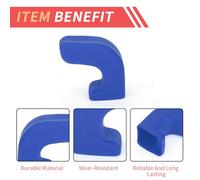 Aputoxz Coperture in gomma blu per gancio di traino per Jeep Wrangler JK JL Gladiator TJ 2007-2023, set di tappi di protezione decorativi per rimorchio paraurti anteriore, 2 pezzi