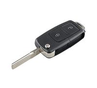Aputoxz Guscio per chiave auto pieghevole a 2 pulsanti per VW MK4 Bora Golf 4 5 6 Passat Polo Bora Touran - Custodia di ricambio perfetta
