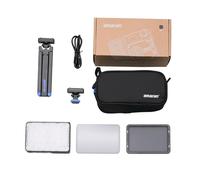 Aputure Amaran Ace - Kit di luci LED bicolore per fotocamera, 25 x 25 W, con mini treppiede e griglia di controllo della luce, colore: carbone