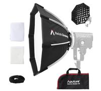 Aputure Light Dome Quick Dome 40 Softbox, 40 cm, supporto circolare Bowens con design a sgancio rapido, include diffusione, griglia di controllo della luce e borsa per il trasporto per luce video a