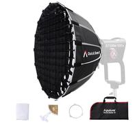 Aputure Light Dome Quick Dome 60 Softbox, 60 cm, supporto circolare Bowens con design a sgancio rapido, include diffusione, griglia di controllo della luce e borsa per il trasporto per luce video a