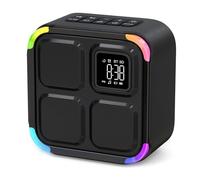 APUZOM Altoparlante Bluetooth portatile con risveglio, 30 suoni lenitivi macchina a rumore bianco con luce notturna a 8 colori, altoparlante Bluetooth, lampada da comodino sveglia mattina, regalo