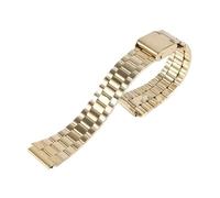 APVMFMKLTG 18mm Adatto For Casio F-91W Cinturino In Acciaio Inossidabile Adatto For SGW400 F91W F84 F105/108/A158W/168 AE1200/1300 Braccialetto Da Polso In Acciaio Vintage(Gold-C)