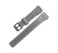 APVMFMKLTG Cinturino di ricambio adatto per Casio F91W F-91W Cinturino da polso in resina nera con perni fibbia in metallo cinturino in silicone TPU, 18mm, agate