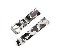 APVMFMKLTG Cinturino in silicone adatto for Panerai Camouflage Band 20mm 22mm 24mm 26mm cinturino in gomma sportivo adatto for Samsung Watch 3/4 braccialetto(White silver,22mm)