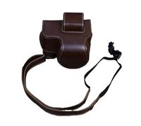 APVMFMKLTG Custodia in Pelle PU for Borsa Fotografica Portatile Adatta for Nikon Z50 Z30 Custodia Protettiva for Obiettivo 16-50mm con Tracolla(Brown)