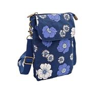 APVPOPOKGM Borse a Tracolla da Donna Borsa a Tracolla da Donna in Cotone Floreale, Mini Borsa da Donna in Tessuto, Piccola Borsa for Telefono, Portafoglio for Ragazze(A)