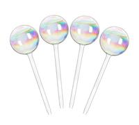 APVPOPOKGM Bulbi for irrigazione Automatica delle Piante, Sfere di Vetro for irrigazione Automatica, Sistema di irrigazione a Goccia for Giardino con Fiori Trasparenti(4pcs)