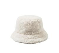 APVPOPOKGM Cappello da pescatore morbido e carino for donne e uomini, cappello da pescatore peloso, berretto invernale caldo(White)