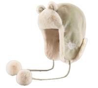 APVPOPOKGM Cappello invernale da donna con paraorecchie spessi e caldi, antifreddo, in caldo cotone, con orecchie di gatto(Beige)