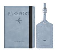 APXEL Custodia per Passaporto con Blocco RFID, Porta Passaporto per Donna e Uomo